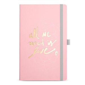Caderno Papertalk pautado, Maxi, coleção Pink Stone, 12,5 x 20 cm