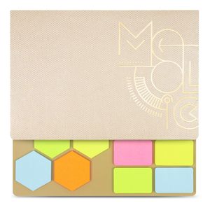 Conjunto 10 Sticky Notes, coleção Metallic, Dourado, 21,6 x 15,7 cm