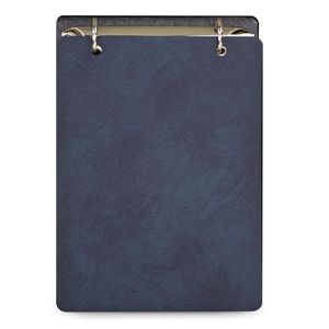 Bloco de Mesa argolado com caixa premium, coleção Company,  Antique Azul,  12,3 x 16,5 cm