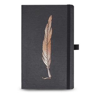 Caderno Papertalk pontilhado, Maxi, coleção Noir, 12,5 x 20 cm