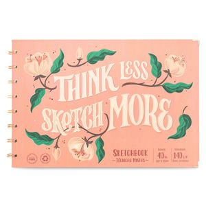 Caderno de Lettering SystemFlex, Ultra, coleção Prime, Coral, 16,5 x 24 cm