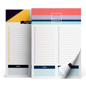 Bloco organizador, A5, coleção Allegro, Check list, 14,8 x 21 cm