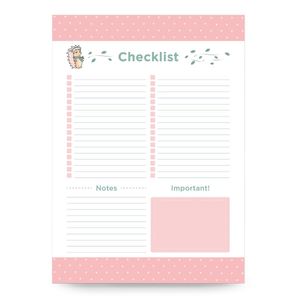 Bloco organizador, A4, coleção Riccio, Semanal, 21 x 29,7 cm