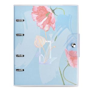 Caderno Premium com sobrecapa argolado, Ultra, coleção La Bella,  Azul,  16,5 x 24 cm