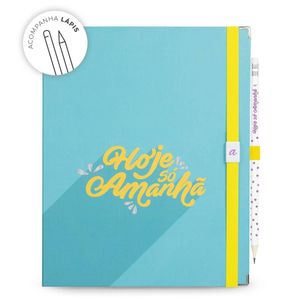 Caderno SystemFlex Ultra, Azul, coleção Meu apartamentinho , 16,5 x 24 cm