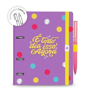 Planner argolado com caixa A5, coleção Meu apartamentinho , 14,8 x 21 cm