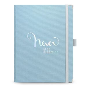 Planner Premium SystemFlex, Ultra, coleção Cotton, Azul, 16,5 x 24 cm
