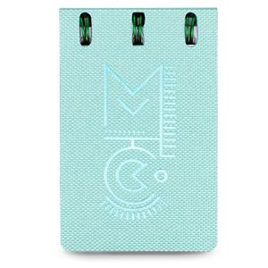 Caderno Premium SystemFlex, Micro, coleção Metallic, Titanium, 7 x 13 cm