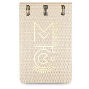 Caderno Premium SystemFlex, Micro, coleção Metallic, Titanium, 7 x 13 cm