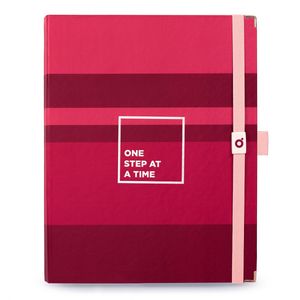 Caderno Premium SystemFlex, Ultra, coleção Viva Magenta, Listras, 16,5 x 24 cm