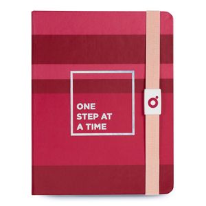 Caderno Premium SystemFlex, Mini, coleção Viva Magenta, Listras, 9,2 x 13,7 cm