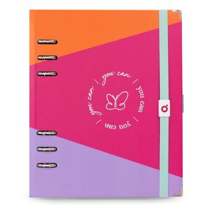 Planner Premium argolado com caixa premium, A5, coleção Color Match,  Summer,  14,8 x 21 cm