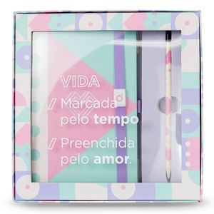 Caixa de lembranças Papertalk, Maxi, coleção Prime, Vida, 22 x 22 x 5,30 cm