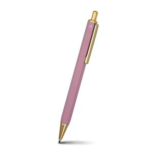 Caneta esferográfica Hexa clip, Rosa, coleção Ótima, 0.84 x 14.1 cm