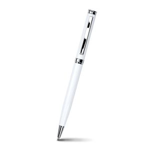 Caneta esferográfica Gloss, Branco, coleção Ótima, 0.76 x 13.55 cm