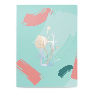 Caderno Papertalk Flex pontilhado, Ultra, coleção La Bella, Verde, 17,5 x 24 cm