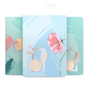 Conjunto de caderno Costurado, Mini, coleção La Bella, Colorido, 10 x 14 cm