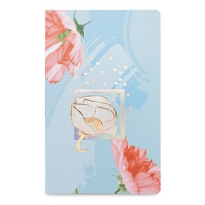 Caderno Papertalk flex pontilhado, Maxi, coleção La Bella, Azul, 12,5 x 20 cm